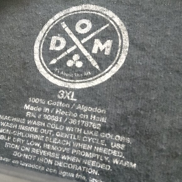 "DOM", White Tiger Short Sleeved, Men's T-Shirt - Picture 2 of 4